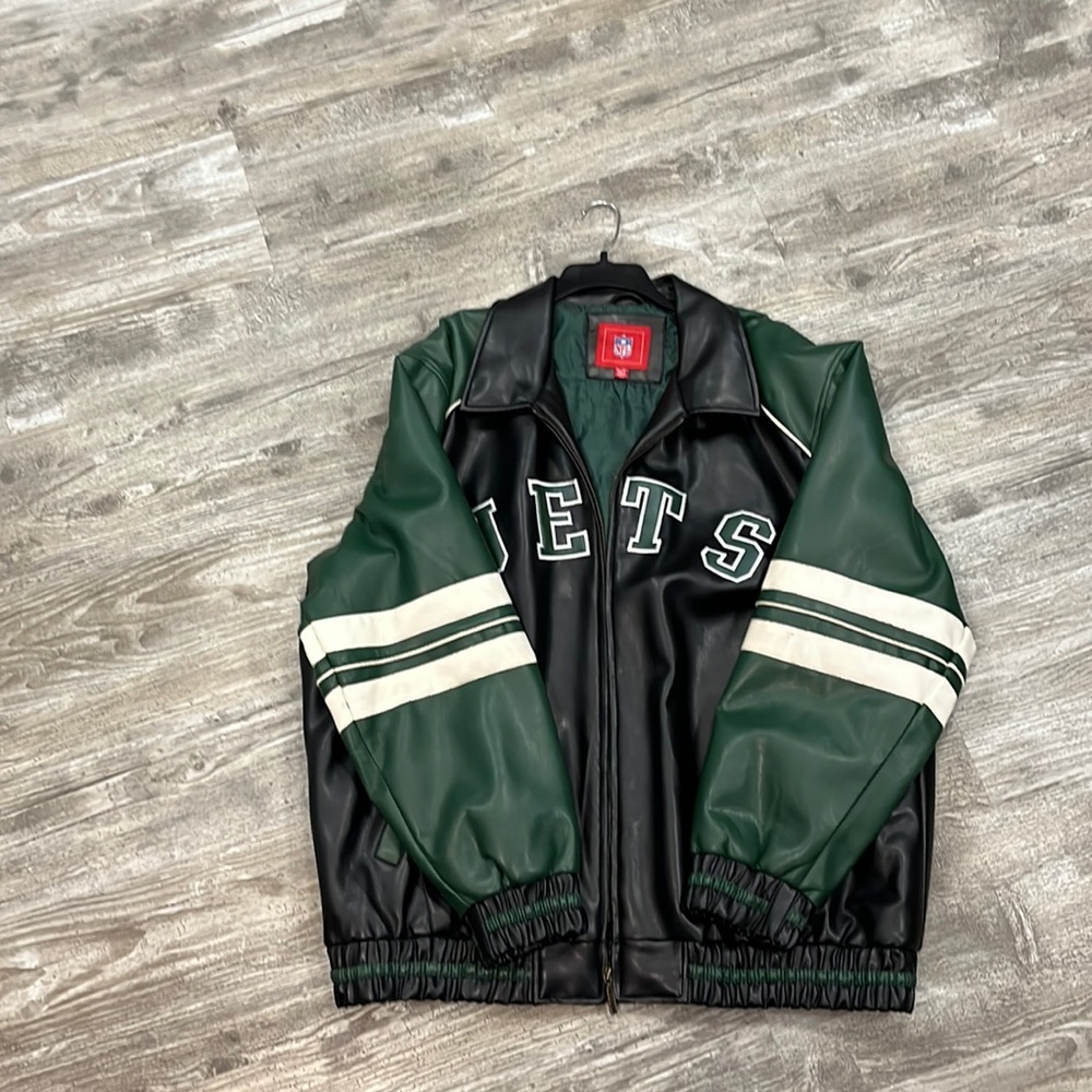 Leather jacket New York Jets